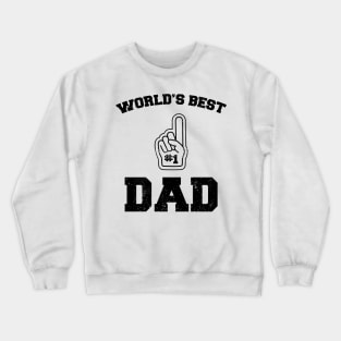 World's Best Dad Father's Day Daddy Sport Distressed Crewneck Sweatshirt